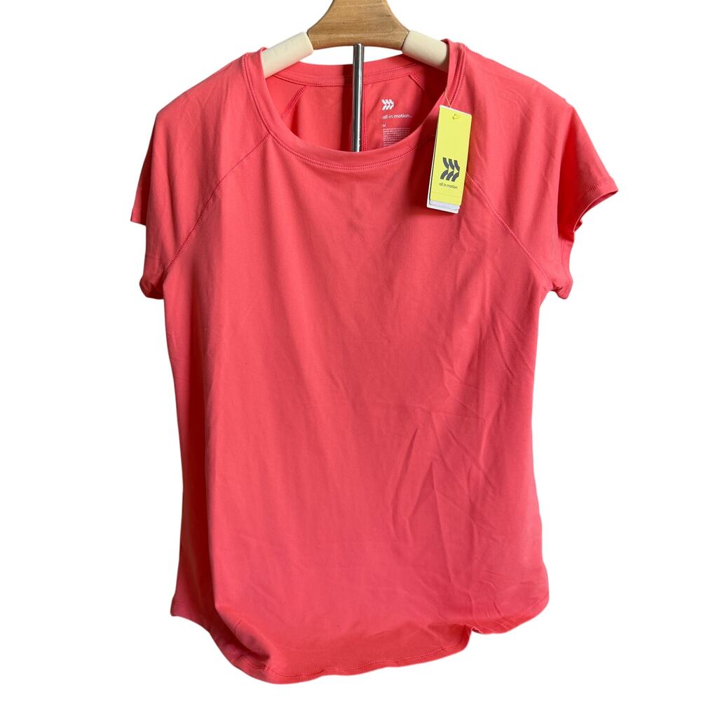 All in Motion Women's Coral Essential Short Sleeve T-Shirt - Medium - NWT
